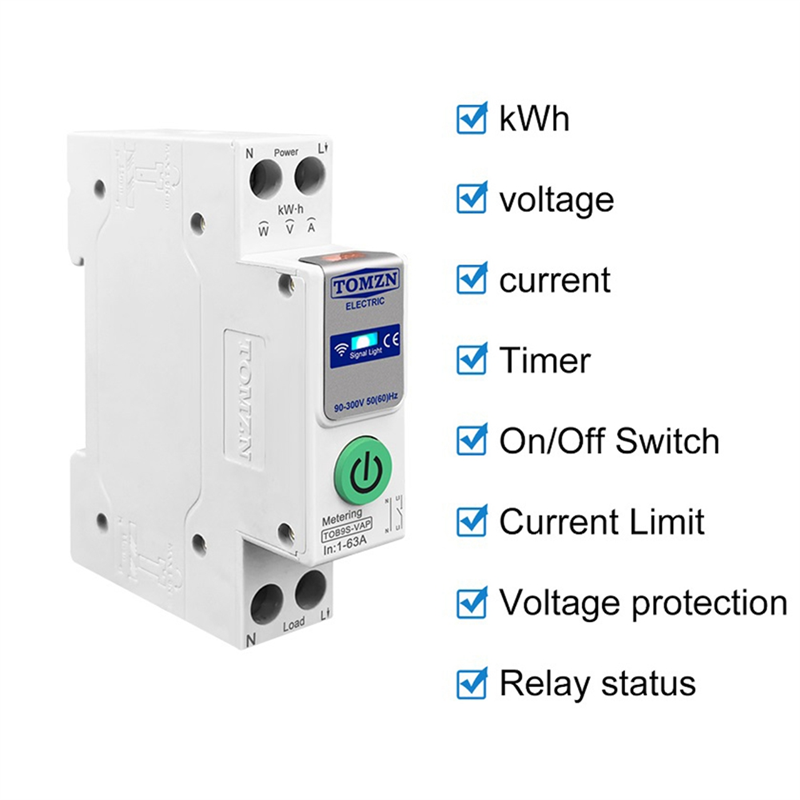 ABDE-TOMZN TOB9S-VAP TUYA Smar - Energy Monitor Meter incelemesi ve fiyatı