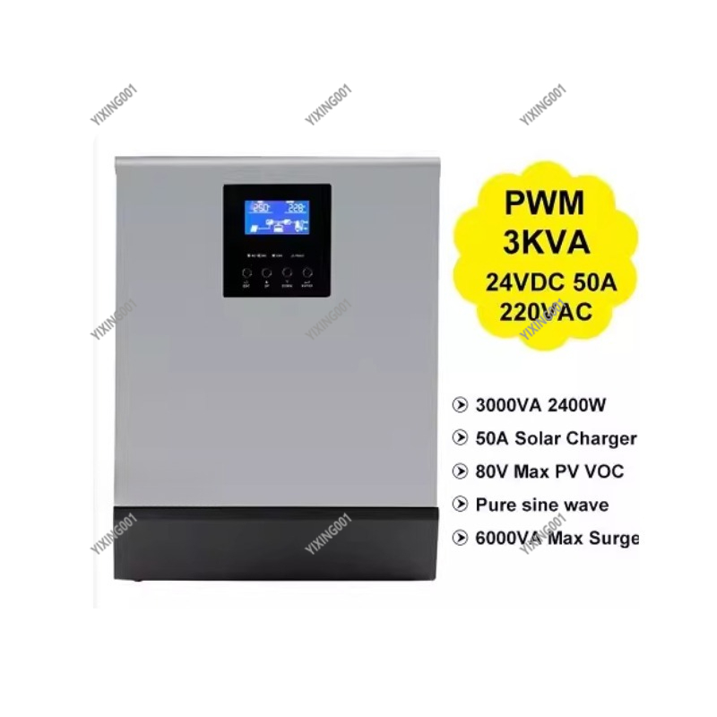 3KVA/2400W 24V Güneş İnvertörü - Charge Controller Solar incelemesi ve fiyatı